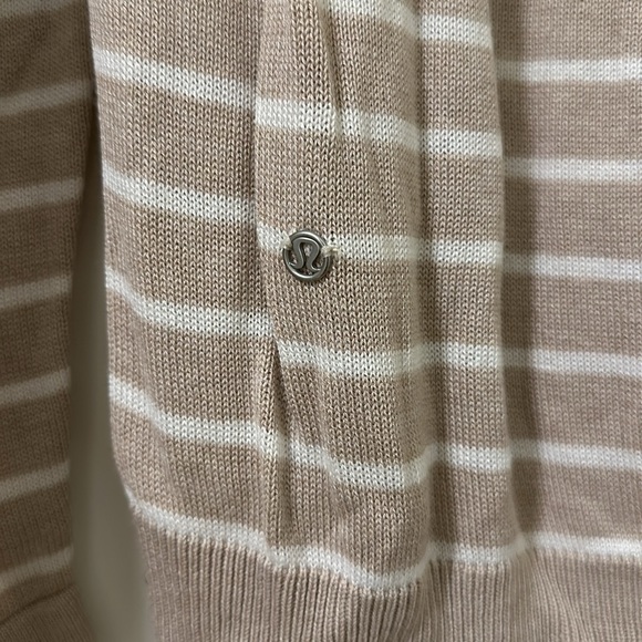 Lululemon Beige Striped Sweater - Picture 5 of 5